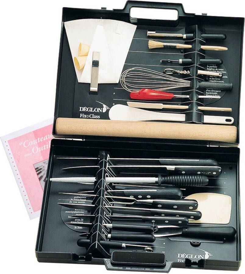 Deglon Déglon Chef 25-Delige Professionele Messenset Zwarte Koffer D2