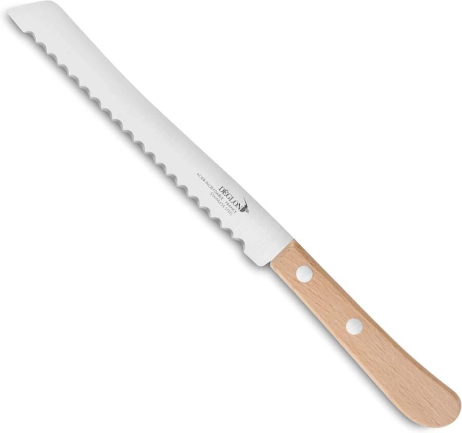 Deglon Déglon Broodmes 19 cm Essentiel Serie Duurzaam Beukenhouten Handvat