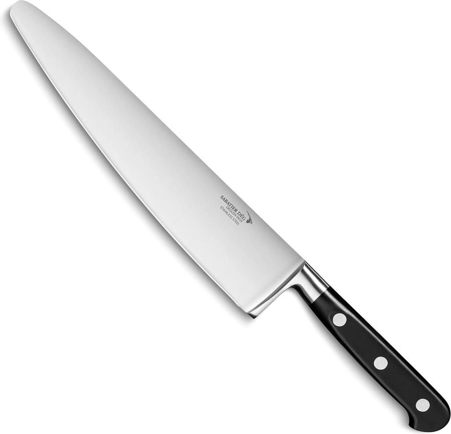Deglon Déglon Koksmes met Ronde Punt 22 5 cm Cuisine Idéale Sabatier Veilig en Efficiënt Snijden