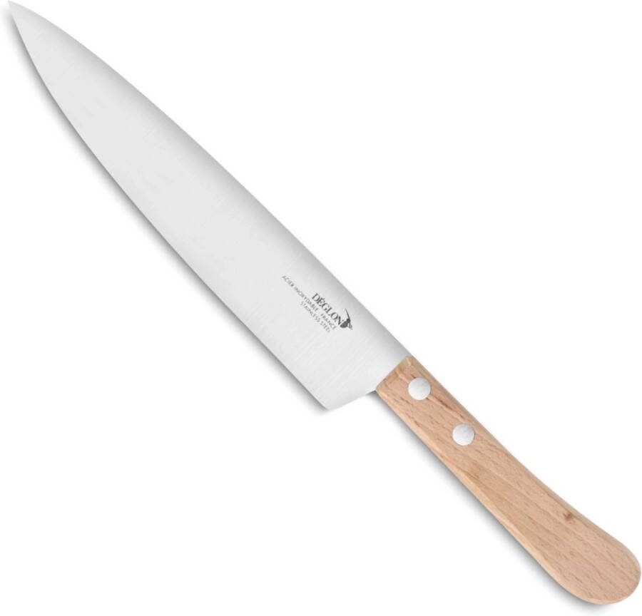 Deglon Déglon Koksmes 20 cm met Beukenhouten Handvat Authentiek en Eco-verantwoordelijk