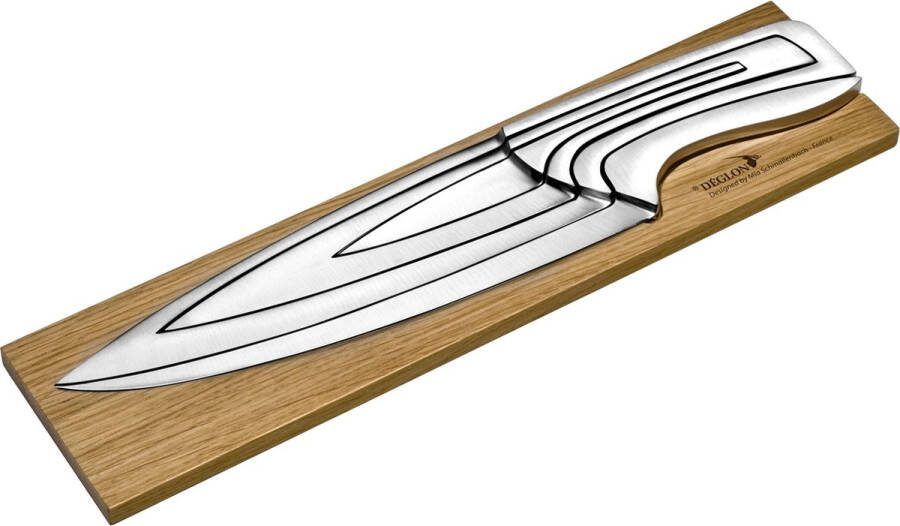 Deglon Déglon Meeting Messenset met Natuurlijke Eiken Basis – Een Symbool van Keukenluxe
