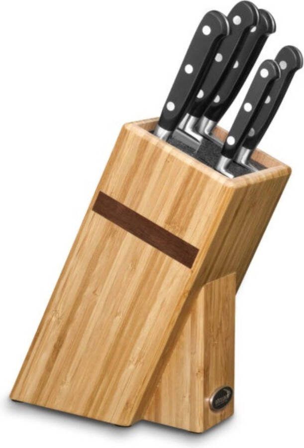 Deglon Déglon Premium Messenblok 5-Delig Bamboe en Walnoothout Cuisine Idéale