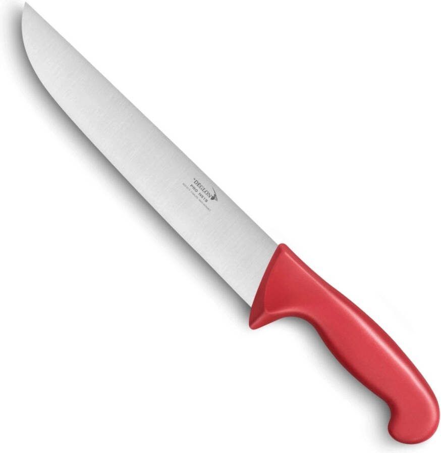 Deglon Déglon Vleesmes 25 cm PROFIL Rood Handvat Roestvrijstaal Slagersmes