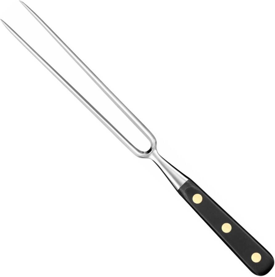 Deglon Déglon Vleesvork 17 cm Grand Chef Duurzaam Roestvrij Staal Zwart Houten Handvat