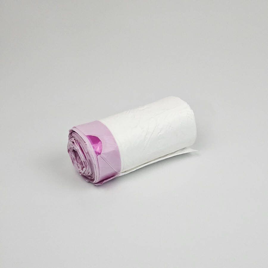 DEISS Witte Vuilniszakken Trekband 120 Zakken 10-12 Liter HDPE 39x50 cm (Vuilniszakken Brabantia Touch Bin 10-12 Liter Brabantia Afvalzakken Alternatieven Vuilniszakken Code C)
