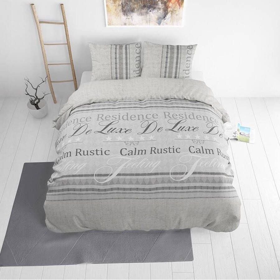 Dekbed-Discounter Eenpersoons Dekbedovertrek Residence 140x220 cm Polycotton Dekbedovertrek met kussensloop