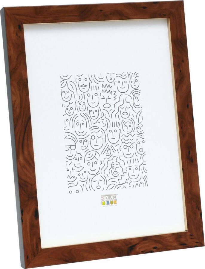 Deknudt Frames Fotolijst Wortelhout S43AG2 Voor foto: 20x28 cm