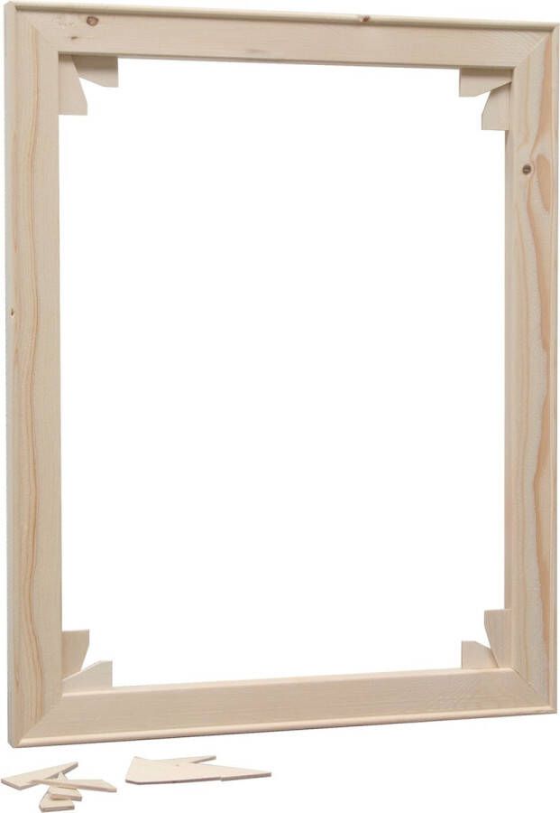 Deknudt Frames spanraam voor schildercanvas naturel hout 50x50 cm