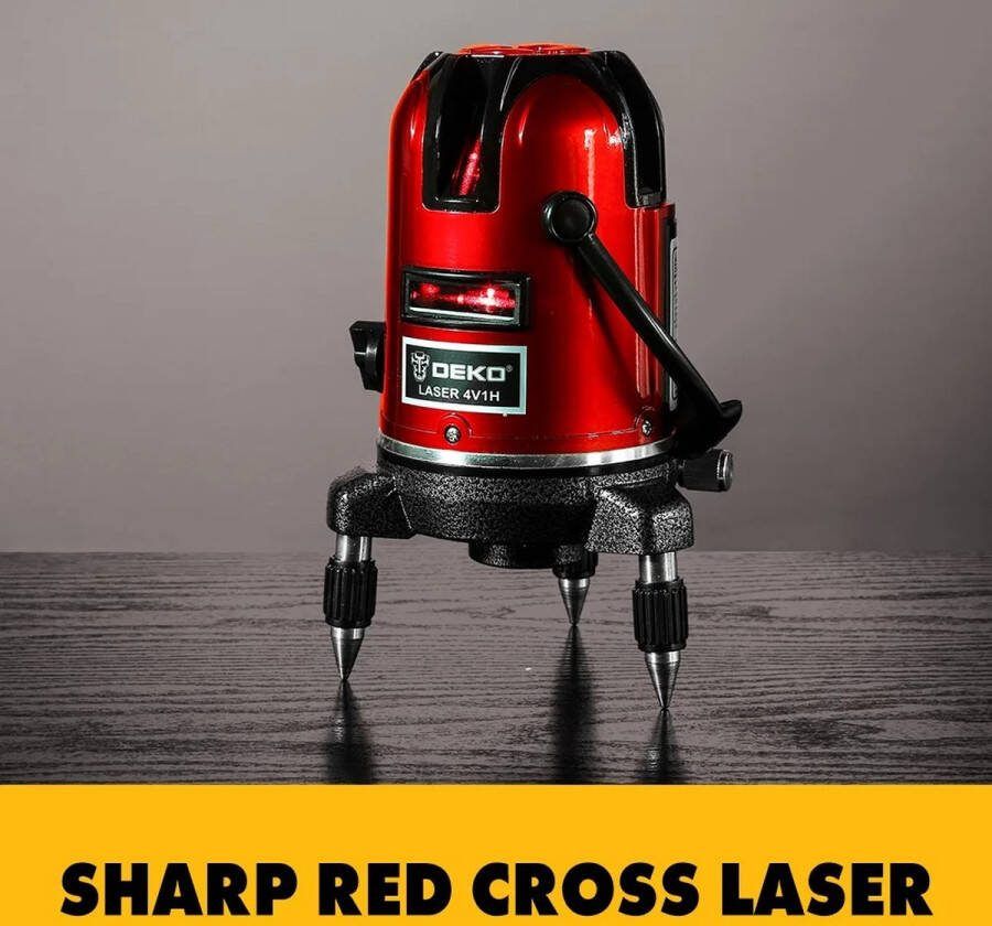 Deko Laser Waterpas LL5 Serie 5-Lijn & 6 Punten Laser Rood Groene Laser In hoogte Verstelbaar 360 Graden Kruislijnlaser Met Statief Lijnlaser