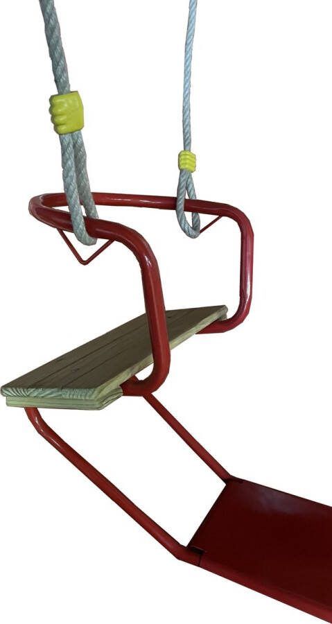 Déko-Play duo schommel metaal rood PH 2 5m