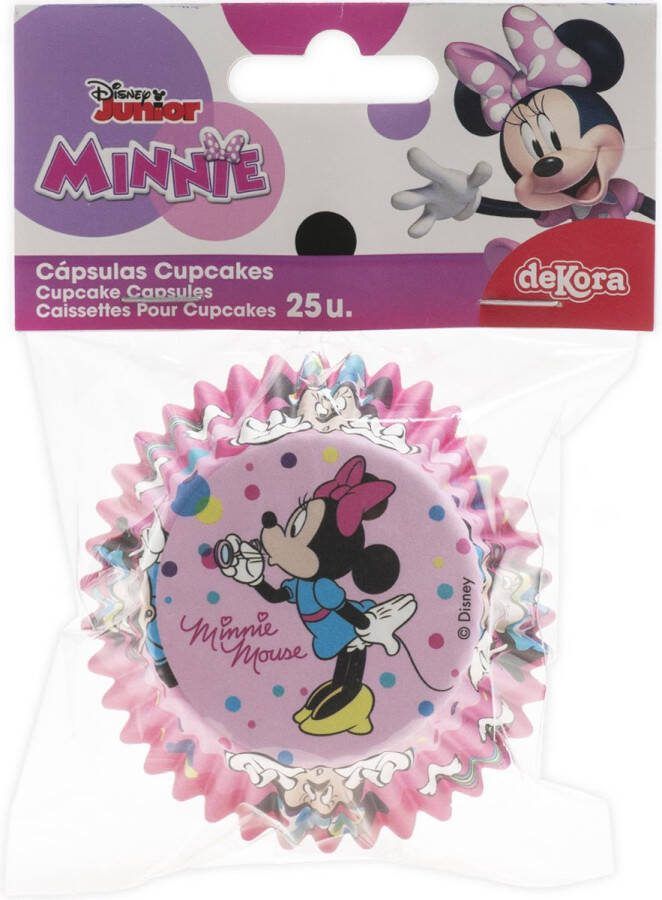 DeKora Baking Cups Disney Minnie Mouse pk 25 Cupcake Vormpjes