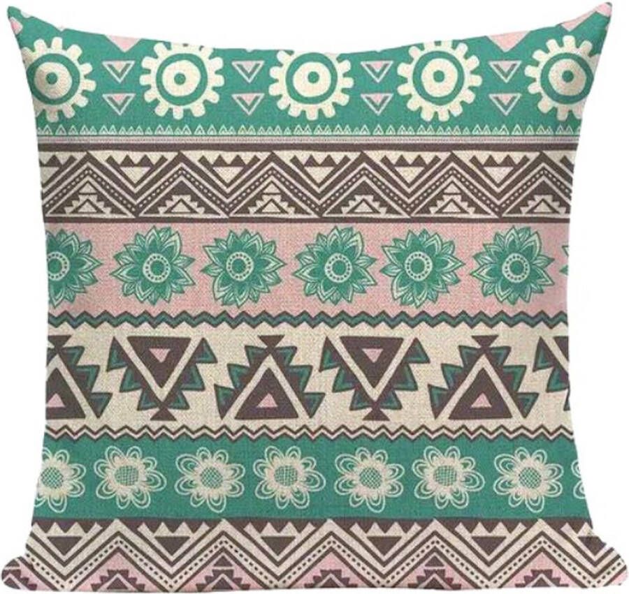 Dekussenspecialist Sierkussens 45x45 Boho Bohemian Ibiza Linnen 45 x 45 Rits
