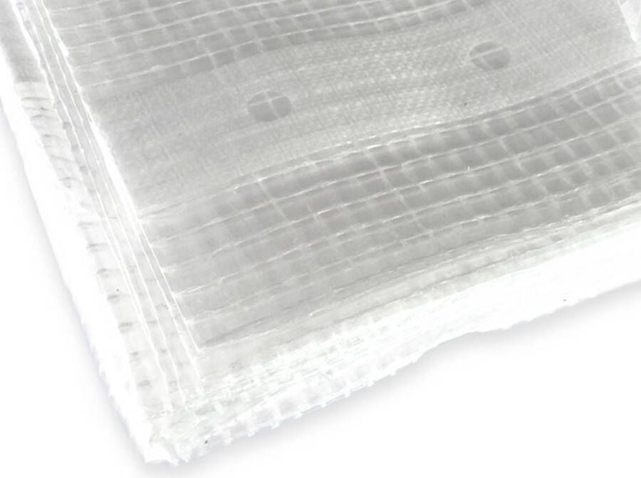 Dekzeilenstore.nl Boat Tarp 6x8 meter Wit Transparant