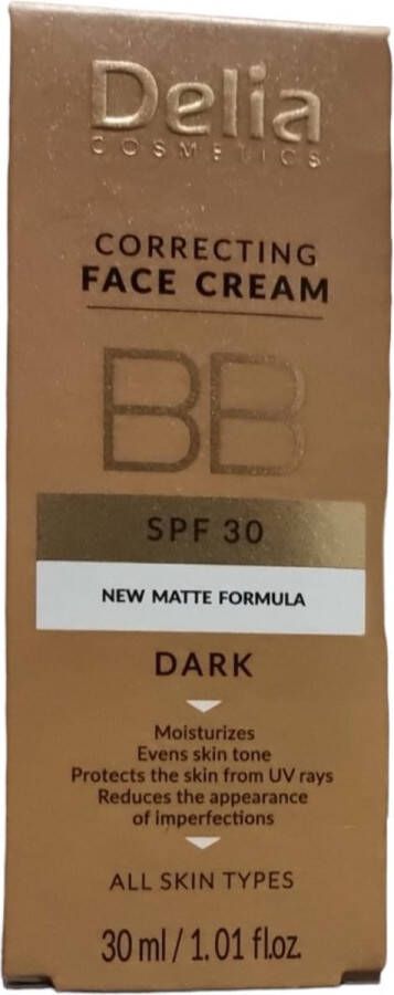 Delia Cosmetics BB Correcting Face Cream SPF 30 ml dark