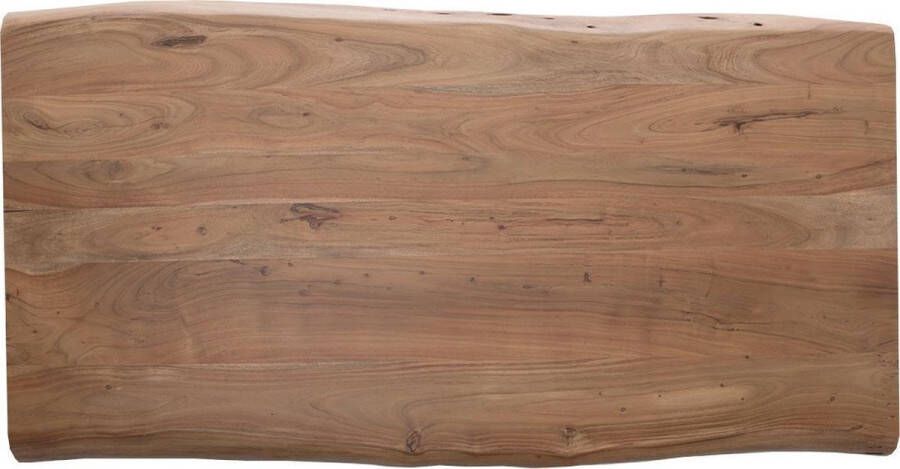 DELIFE Tafelblad Live-Edge boomtafel 260x100x5 5 acacia massief houten blad