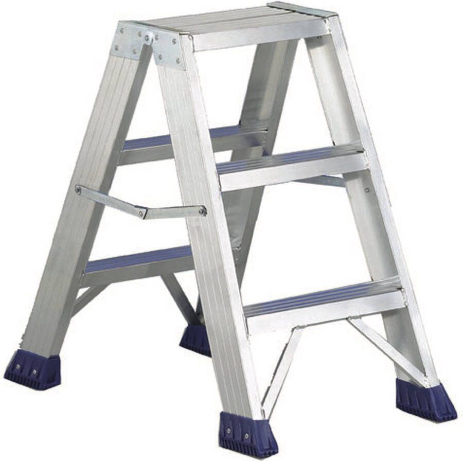 Delmer Dubbel Oploopbare Trap 2x3 treden 60 cm 4 5 kg Arbo NEN gekeurd – Professionele kwaliteit – monteurs – bouw – hovenier