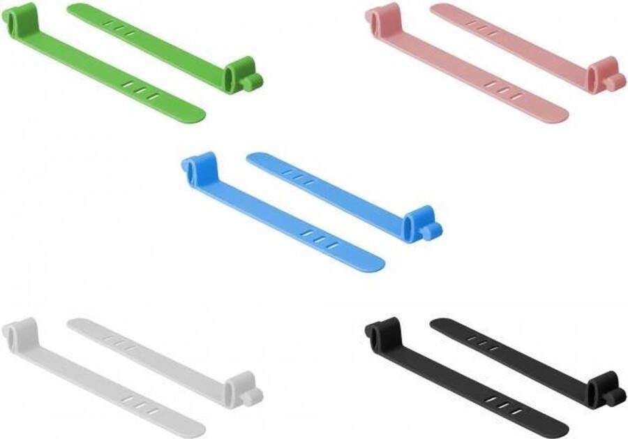 Delock Kabelbinder Losmaakbare kabelbinder Silicone Verschillende kleuren 10 stuk(s)