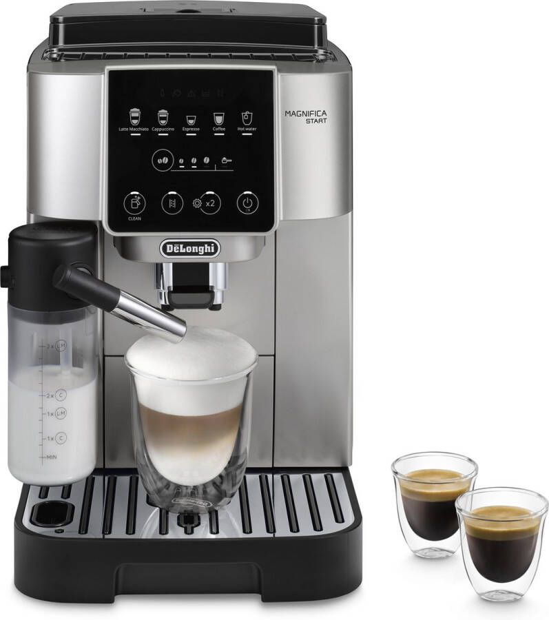 De'Longhi De Longhi Magnifica Start ECAM220.80.SB Volautomatische espressomachine Zilver Zwart