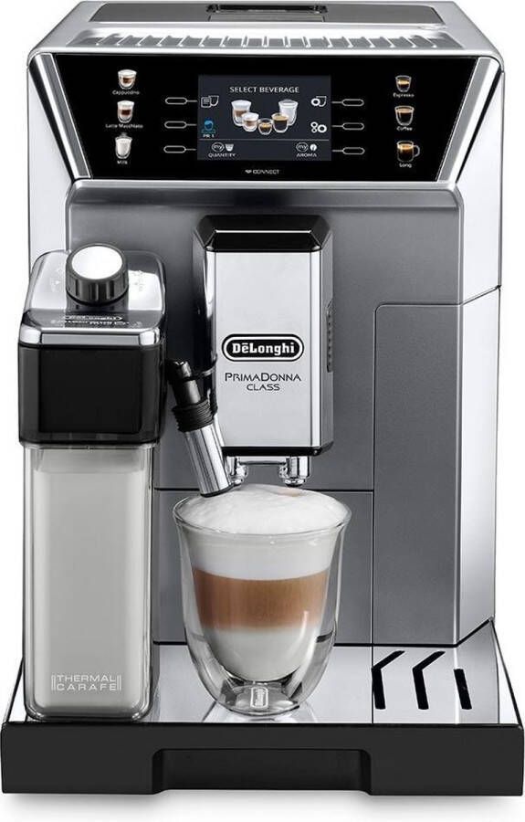 De'Longhi DELONGHI 0132217051 Espressomolen PrimaDonna Class Tank 2L 2 gelijktijdige kopjes Bonenreservoir 400 gr Metaal en zwart