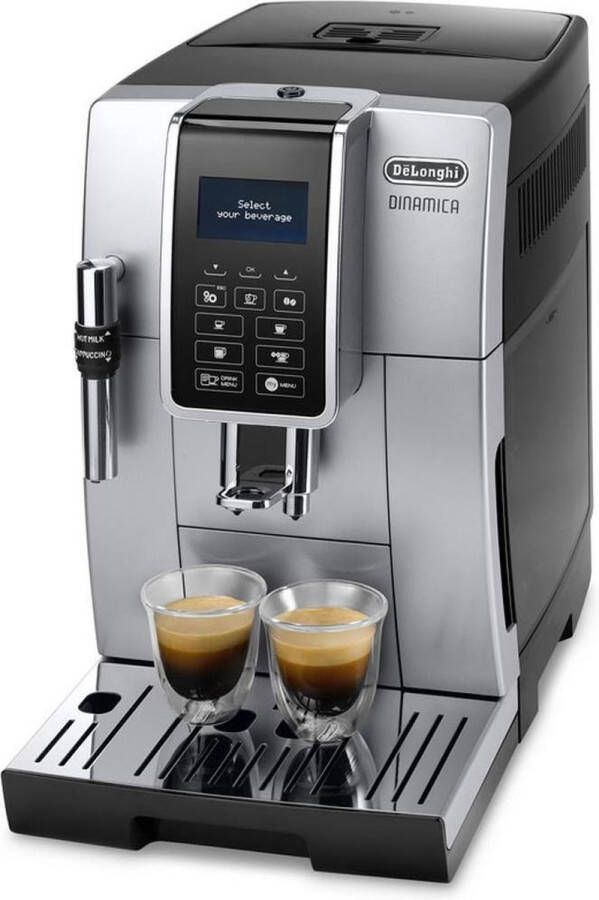 De'Longhi DeLonghi DINAMICA ECAM 350.35.SB Vrijstaand Volledig automatisch Espressomachine Zwart Zilver