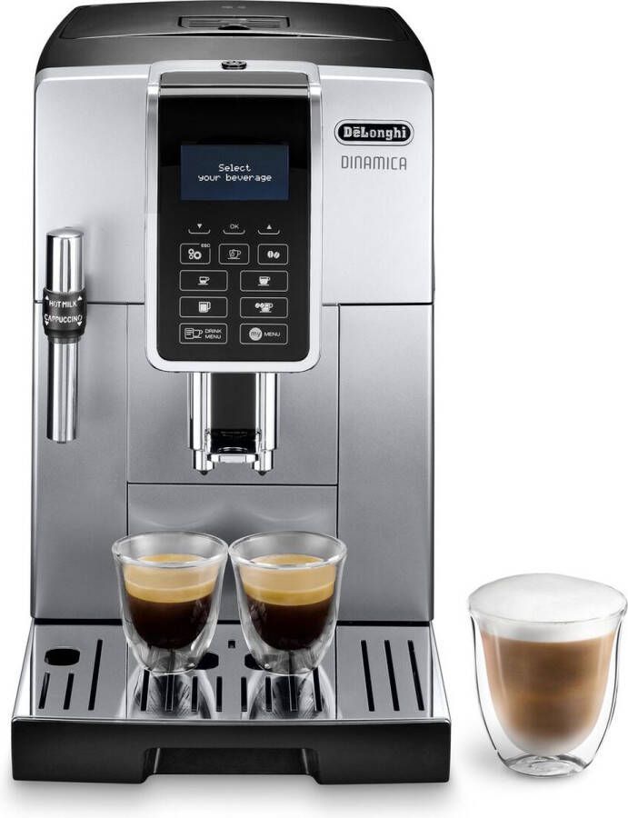 De'Longhi DeLonghi DINAMICA ECAM 350.35.SB Vrijstaand Volledig automatisch Espressomachine Zwart Zilver