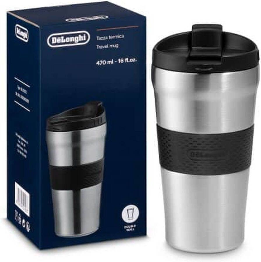 De'Longhi DLSC073 Zwart Roestvrijstaal Silicone Roestvrijstaal Koffie Thee 470 ml