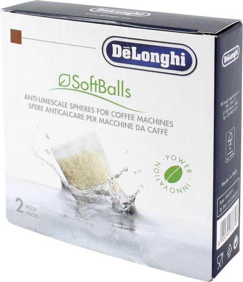 De'Longhi DLSC551 Softballs (anti-kalkbollen) Koffiemachineontkalker