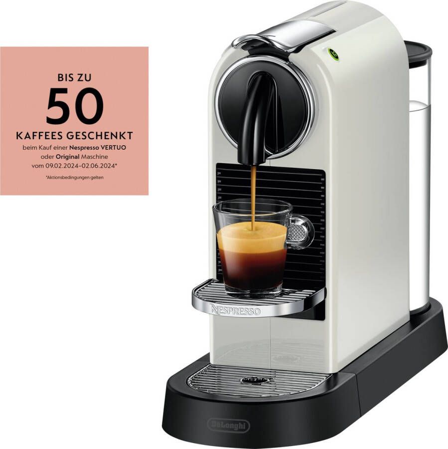 DeLonghi EN 167 W koffiecupmachine Nespresso zilver 1 kopje