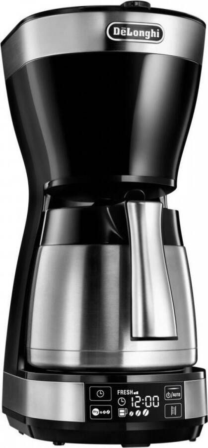 DeLonghi Autentica ICM 16731 koffiezetapparaat zwart zilver 10 kopjes