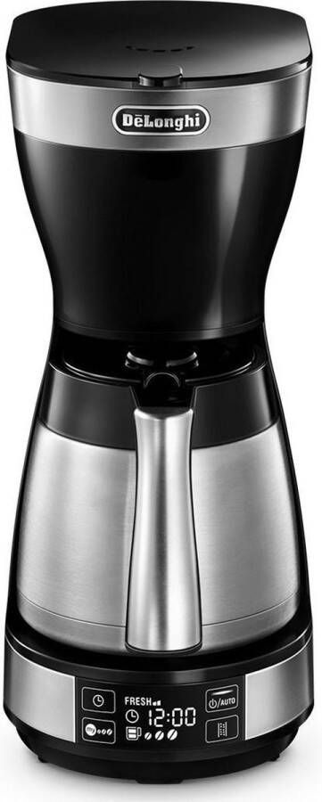 DeLonghi Autentica ICM 16731 koffiezetapparaat zwart zilver 10 kopjes