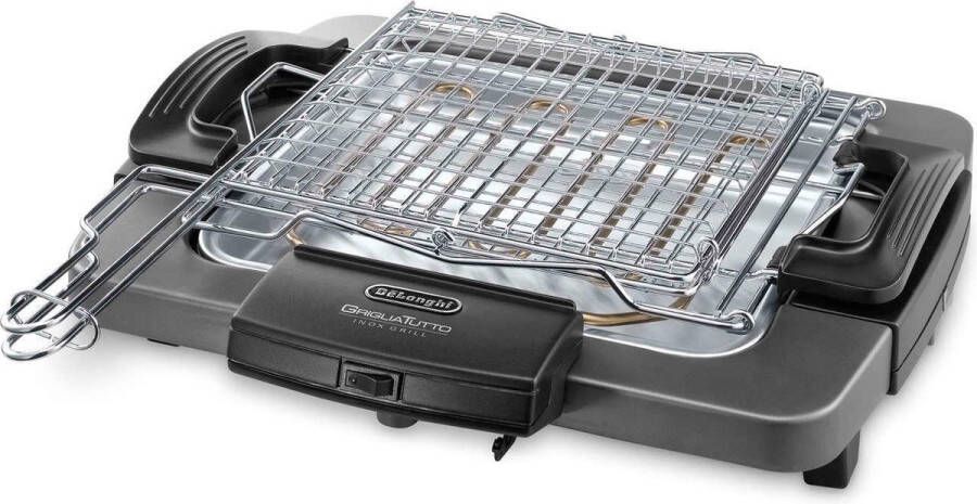 De'Longhi BQ 60.X buitenbarbecue & grill Tafelblad Electrisch Zwart Grijs 1900 W
