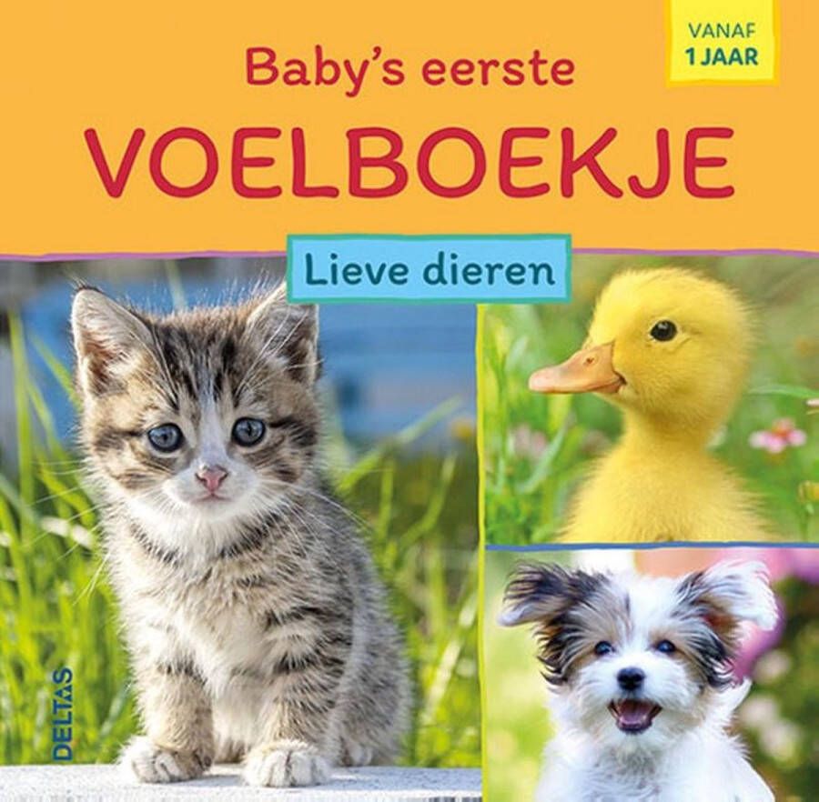 Deltas Baby&apos;s eerste voelboekje Lieve dieren