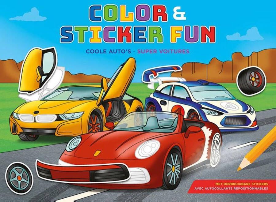 Deltas Color & Sticker Fun Coole auto's Color & Sticker Fun Super voitures