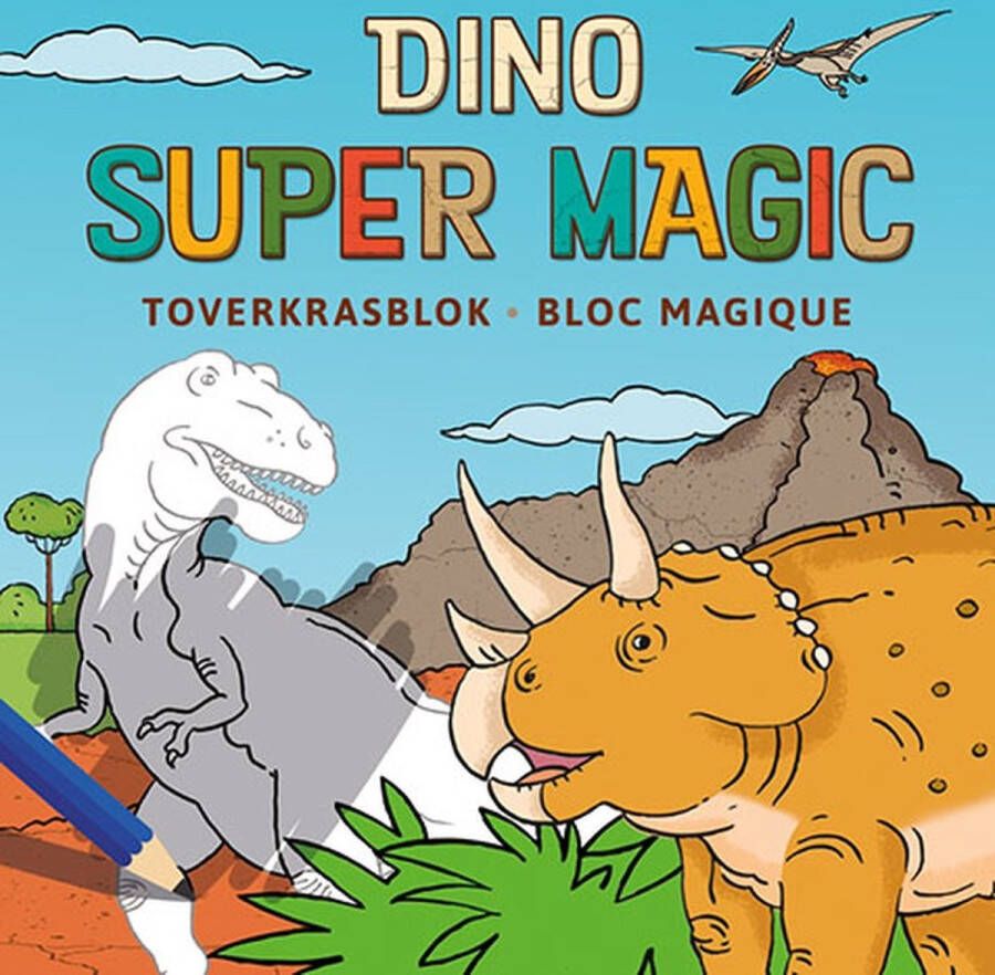 Deltas Dino Super Magic Toverkrasblok Dino Super Magic Bloc Magique