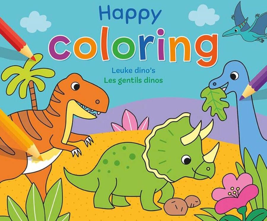 Deltas Happy Coloring Leuke dino's Happy Coloring Les gentils dinos