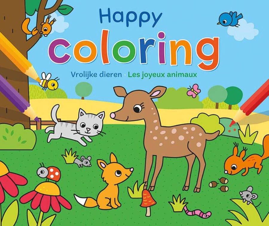 Deltas Happy Coloring Vrolijke dieren Happy Coloring Les joyeux animaux
