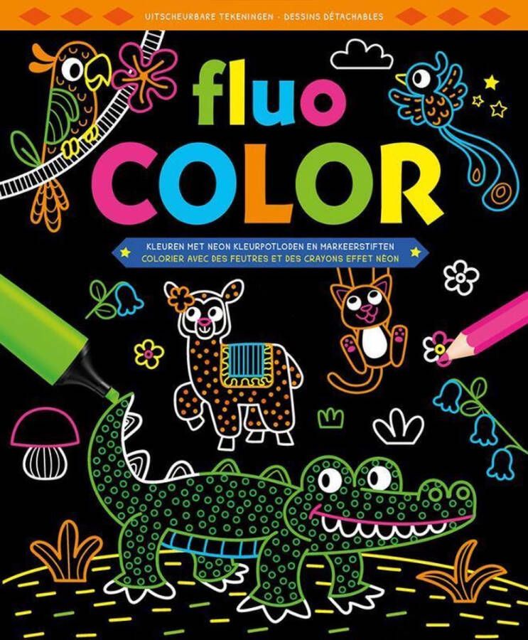 Deltas Kleurboek Fluo Color Junior 30 4 X 25 1 Cm Papier Zwart