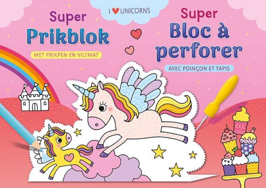Deltas Super prikblok I love unicorns Super bloc à perforer I love unicorns