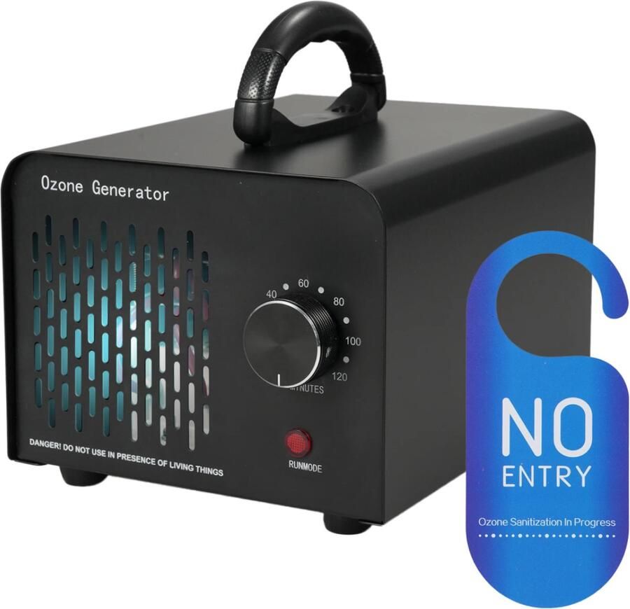 Deluqse Ozon Generator Ozongenerator Tot 60 000mg Zwart Luchtreiniger Ozon Apparaat Ozon Luchtreiniger Air Purifier