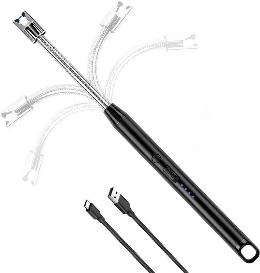 Deluxe HB Aansteker kaarsen Zinaps Arc Aansteker oplaadbare USB elektronische aansteker kaarsaansteker winddicht vlamloze barbecue lichter voor kaarsen lichter sigaretten gasfornuis keuken (WK 02149)