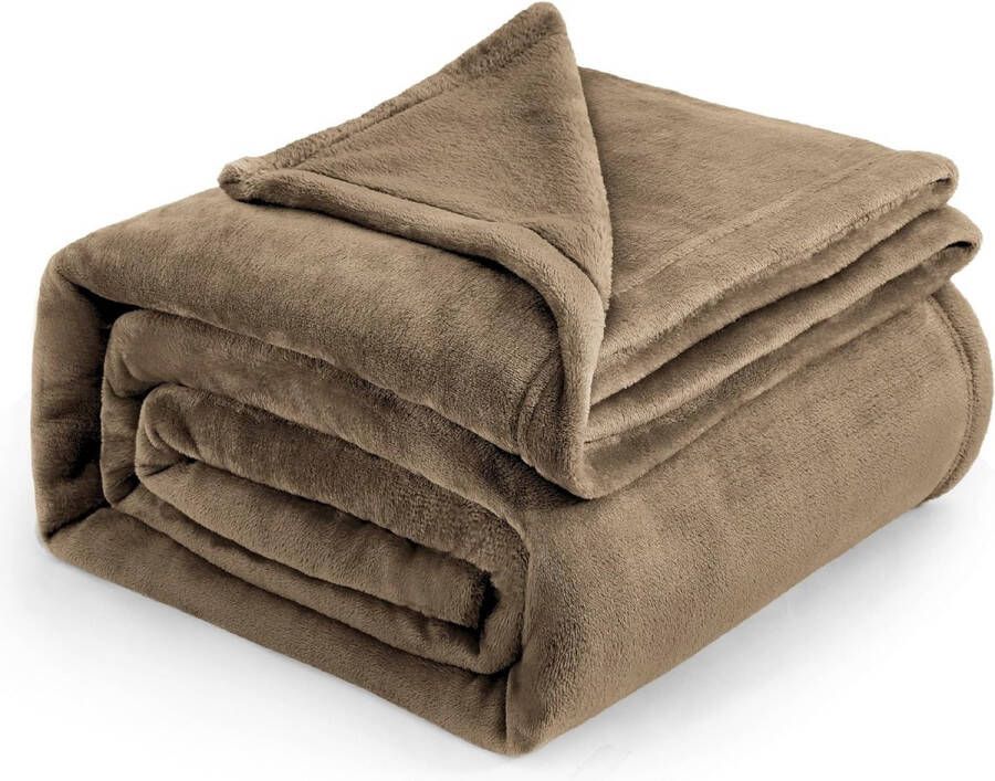 Deluxe HB plaid 220x240 ZINAPS knuffeldeken Fluffy Deken Zacht en warme deken in de woonkamer fleece deken kreukvrij Anti-Stain als Sofa deken of sprei