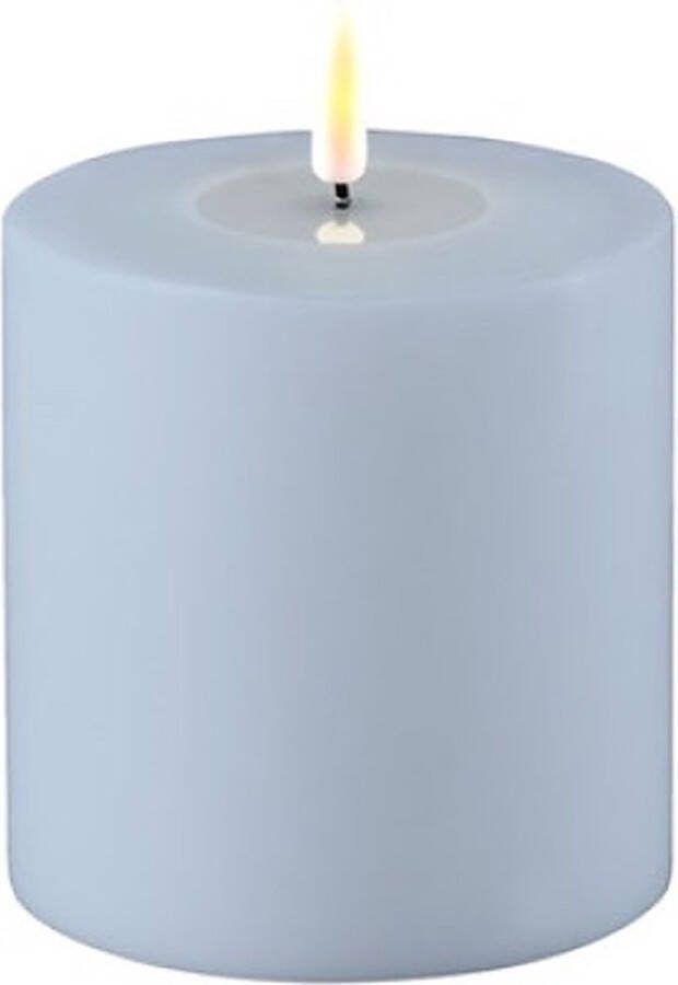 Deluxe Homeart Led Kaars OUTDOOR Dust Blue 10 x 10 cm