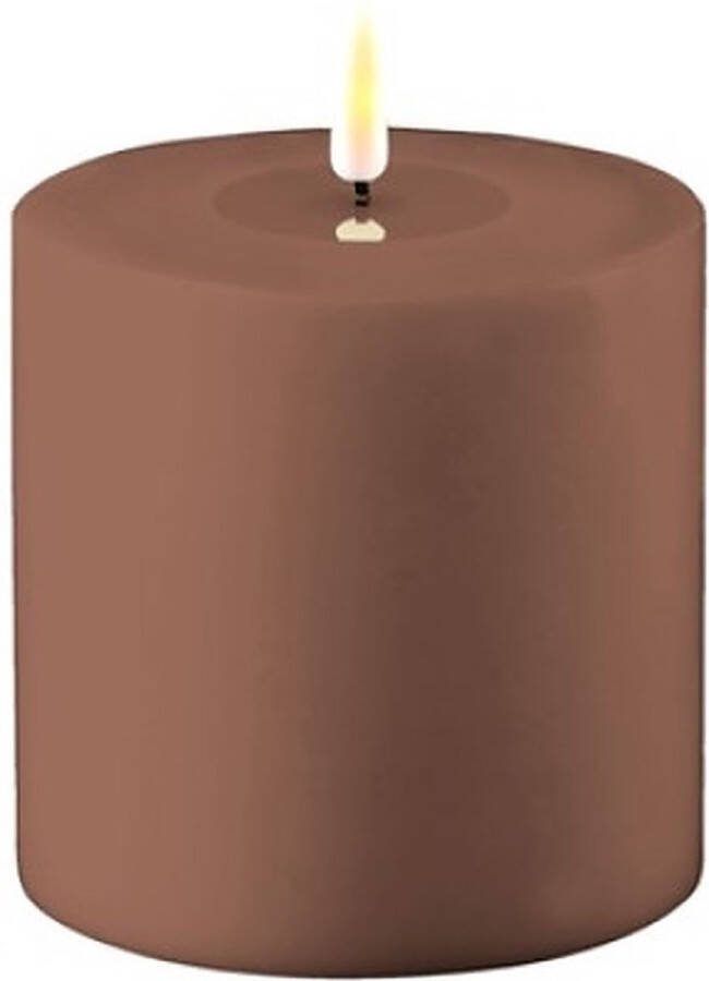 Deluxe Homeart Led Kaars OUTDOOR Mocca 10 x 10 cm