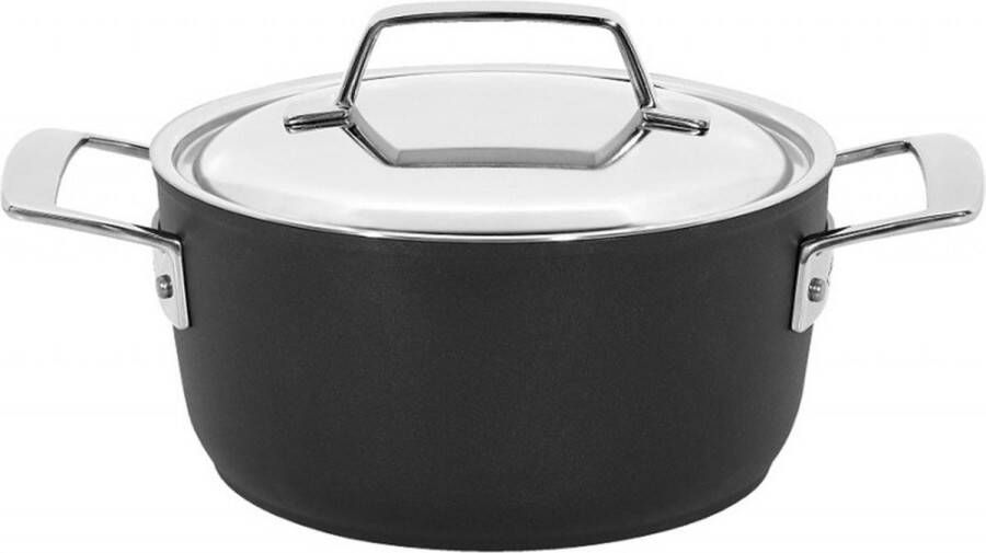 DEMEYERE Alu Pro 5 Kookpan Duraslide Met RVS deksel 20 cm -2 5 L