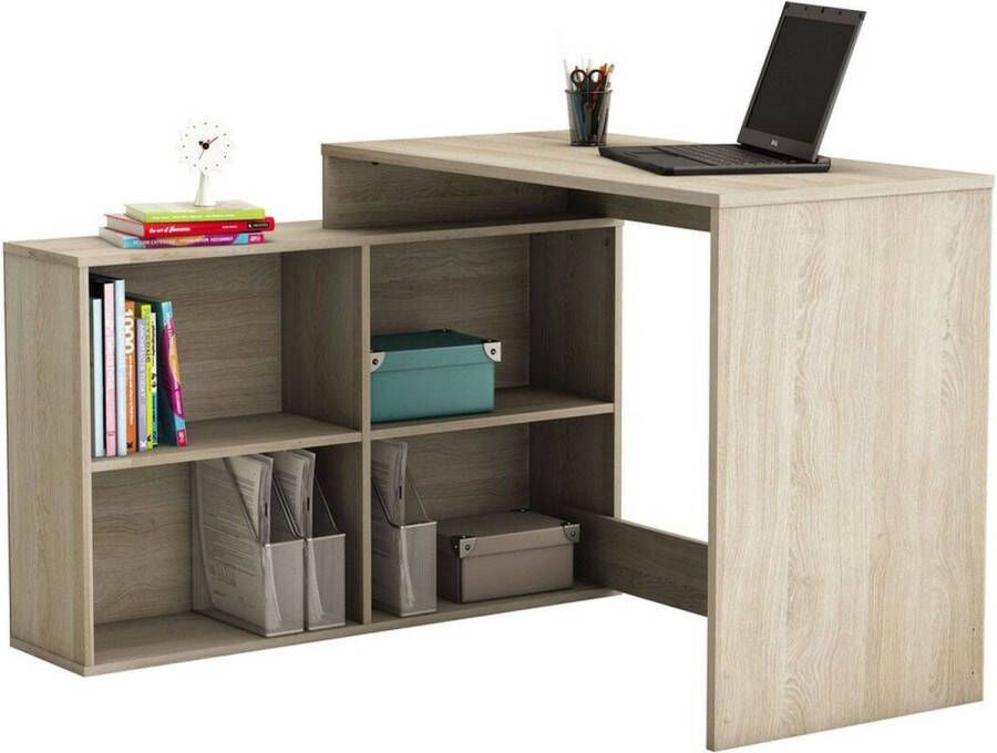 Leen Bakker Demeyere hoekbureau Corner eikenkleur -111x9x76 7x100 7 cm