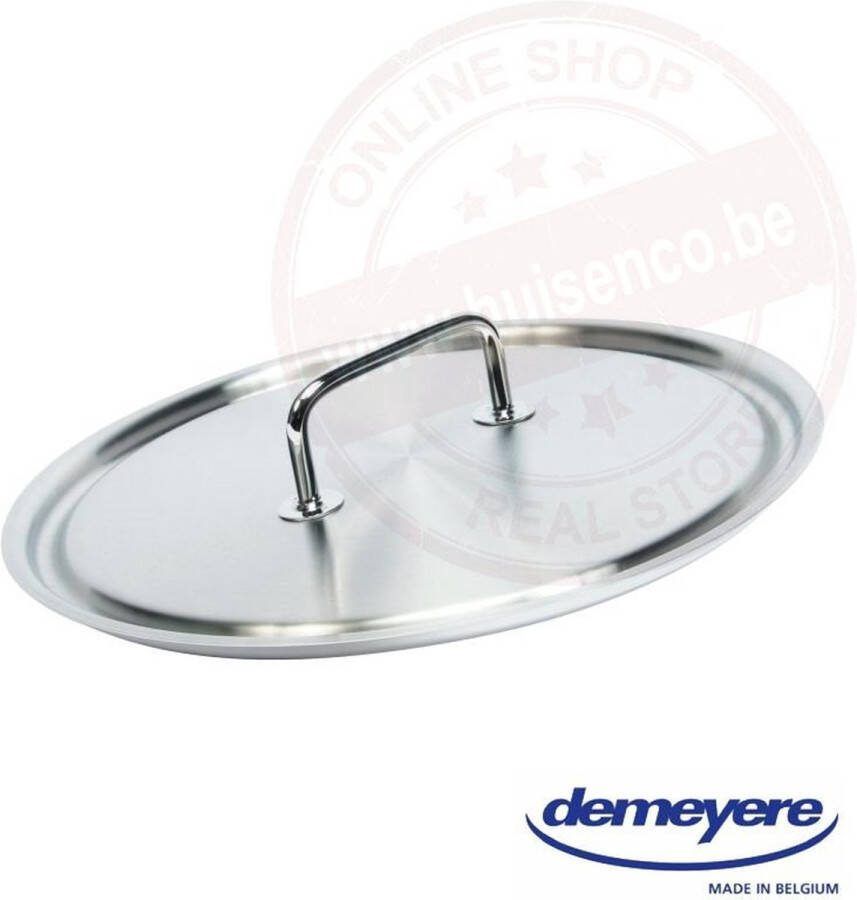DEMEYERE Commercial 36 cm Deksel Roestvrij Staal met Gevormde Greep