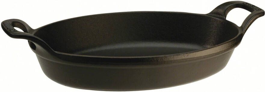 Staub Stapelbaar bord ovaal 21 cm zwart 0 7 l | Bestek&Servies | Keuken&Koken Keukengerei | 1302123