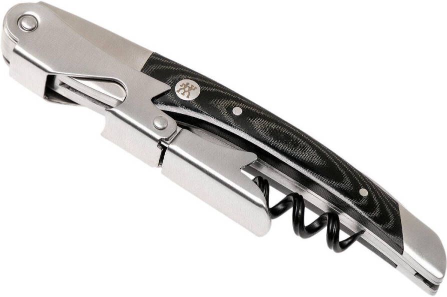 DEMEYERE ZWILLING kelnersmes 3-in-1 – RVS – Zwarte Micarta handgreep
