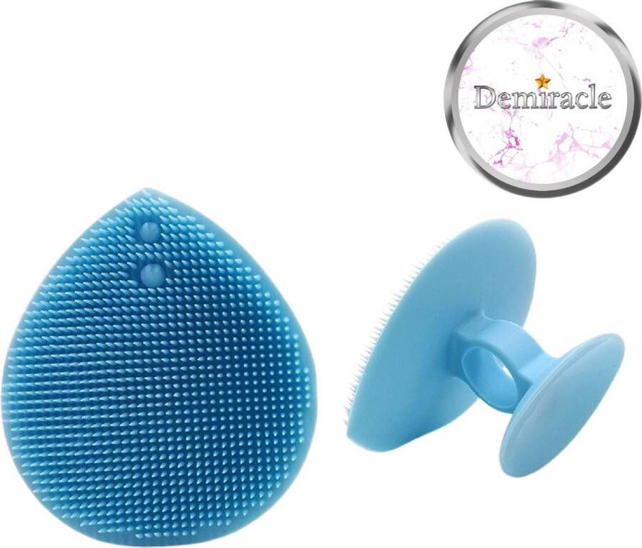 Demiracle Siliconen Gezichtsborstel Blauw Borstel Gezicht Gezichtsreiniging Face cleaner Beauty pad