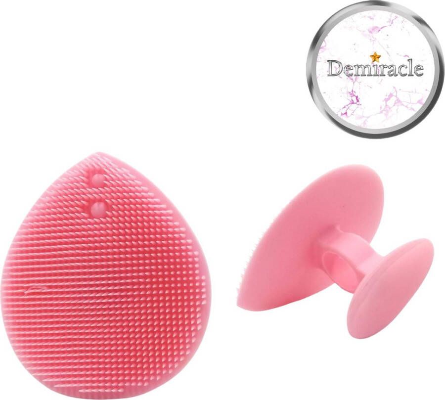 Demiracle Siliconen Gezichtsborstel Roze Borstel Gezicht Gezichtsreiniging Face cleaner Beauty pad